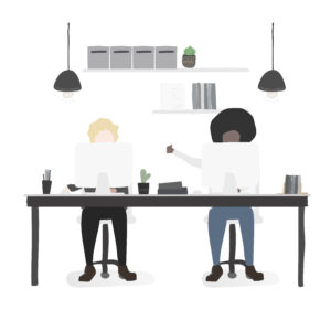 Vector collection of business people wynajem biur Toruń